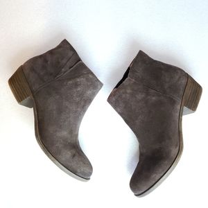 Lucky Brand Benissa Leather Suede Ankle Booties Size 9.5